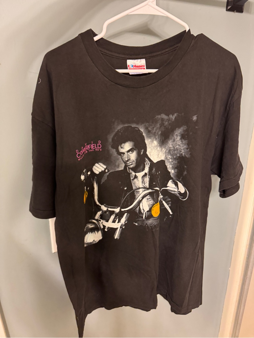 Vintage 90s David Copperfield Magic for the 90’s T-Shirt Hanes USA XL Motorcycle
